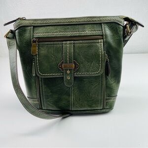 B.O.C. by Born Olive Green Women Crossbody Satchel‎ Bag